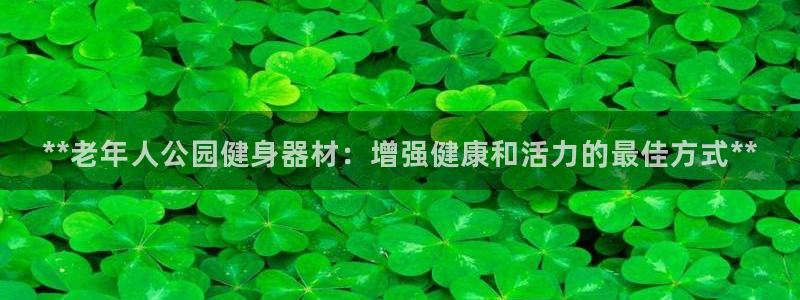 意昂体育3招商电话：**老年人公园健身器材：增强健康