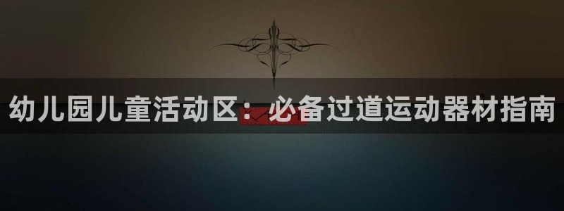 意昂3官网：幼儿园儿童活动区：必备过道运动器材指南