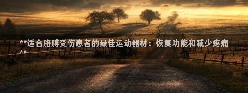 意昂体育3招商电话：**适合胳膊受伤患者的最佳运动器材：恢复