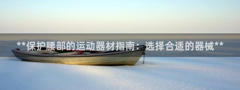 意昂体育3开户：**保护腰部的运动器材指南：选择合适的器械*